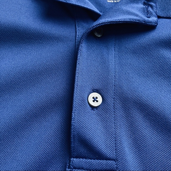 Greg Norman for Tasso Elba Mens Blue Short Sleeve Five Iron Golf Polo Si… - Picture 5 of 14